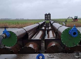 Werkzaamheden tijdelijke leidingen Buitenschot