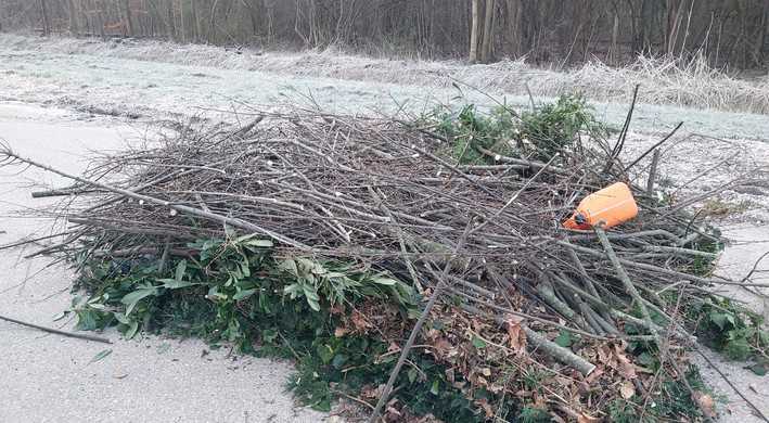 2024 Dumping Tuin- en drugsafval Spaarnwoude Park